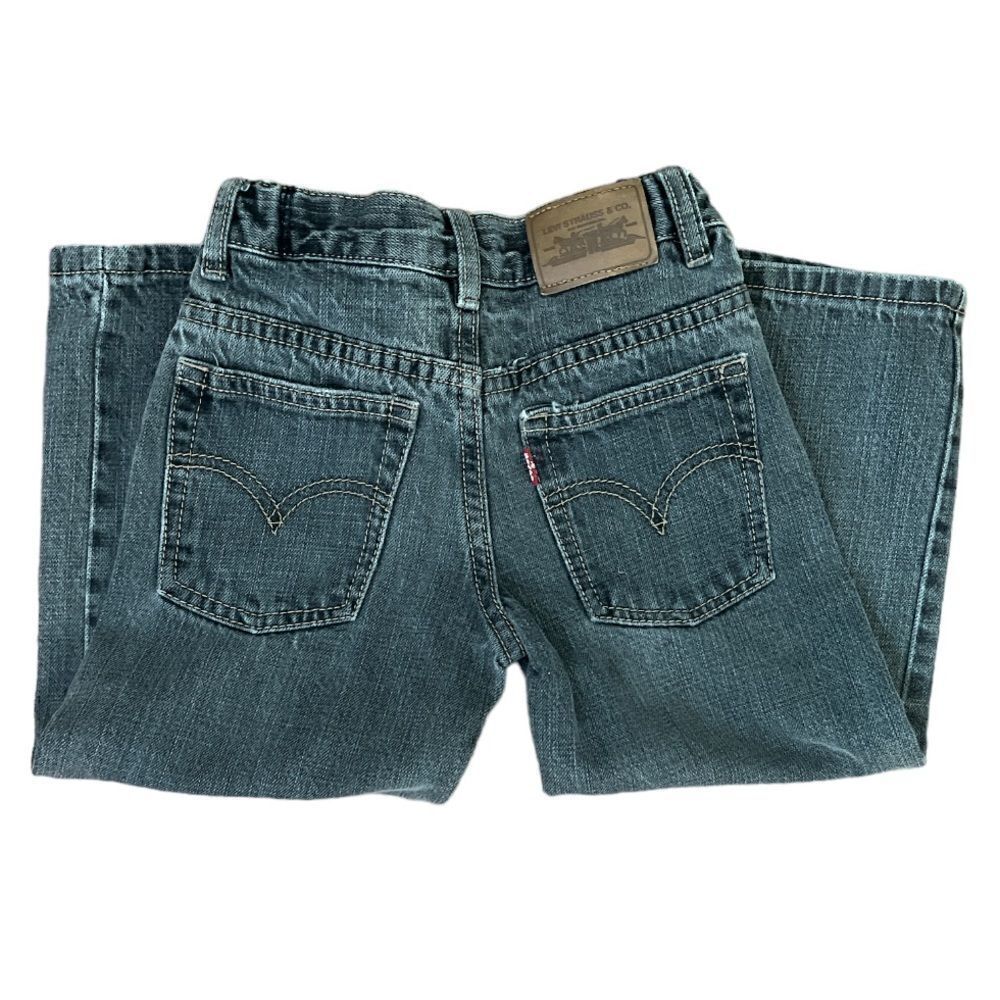 Levi’s 569 little boy’s size 4 gray Lewis Straight jeans w adjustable waist